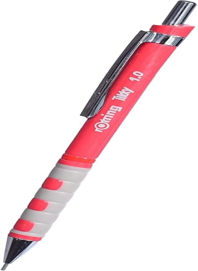 Rotring Tikky 1.0 Mechanical Pencil, Red